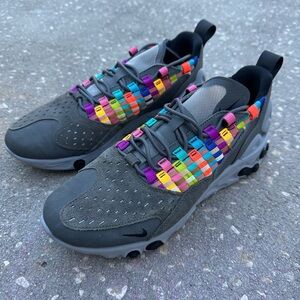 Nike React Sertu AT5301-004 Iron Grey Multi Sz 7 Running Shoes Rare Colorway